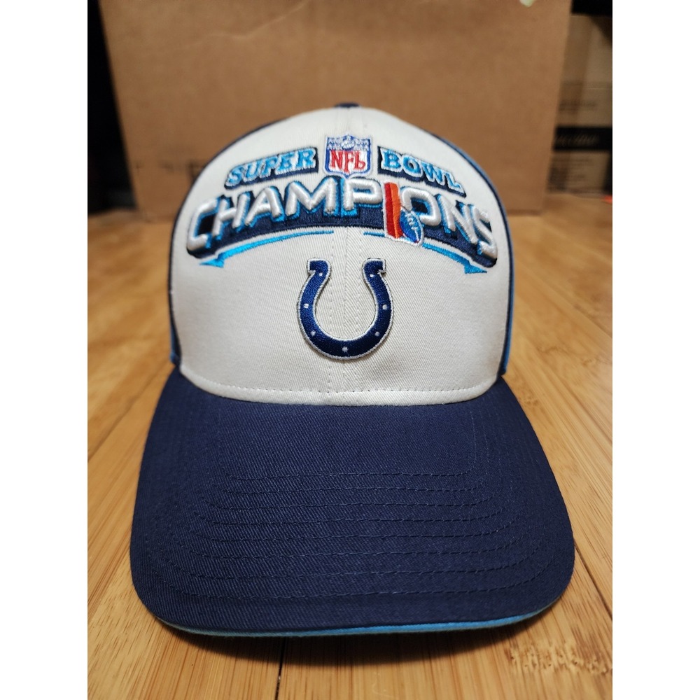 REEBOK Indianapolis Colts Hat Cap Snapback Super Bowl XLI Champions NFL Football